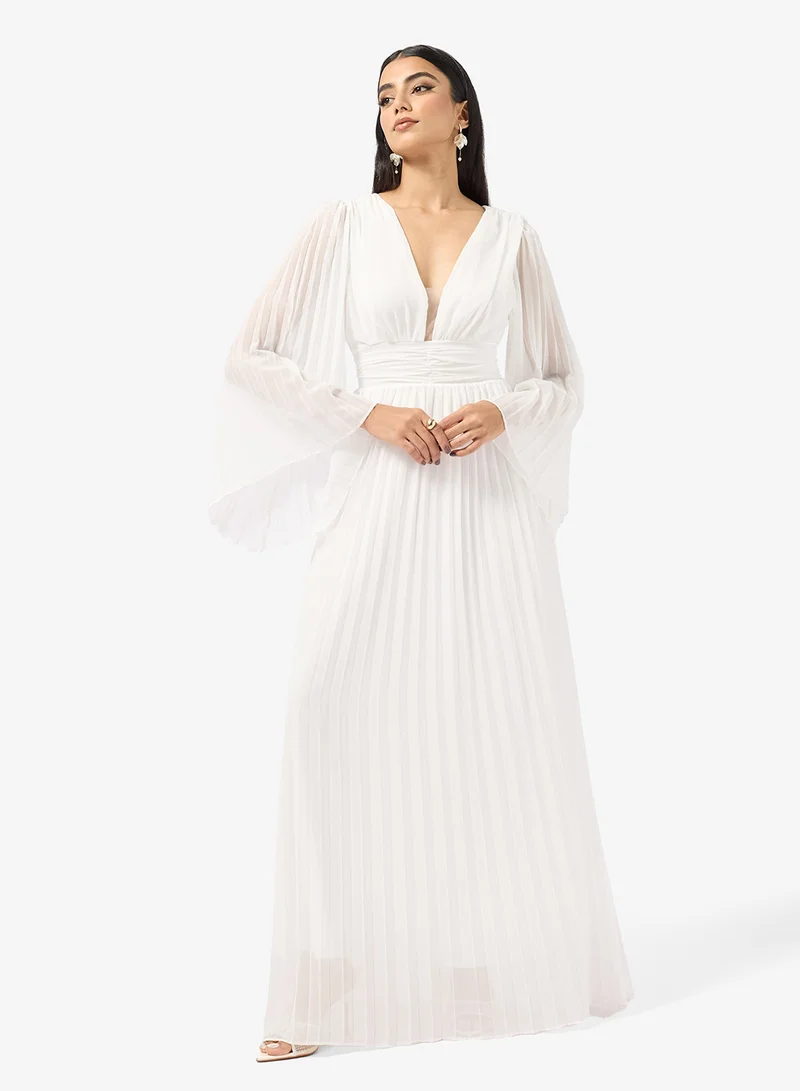 Khizana  Pleated A-Line Dress for Women | Best Price UAE